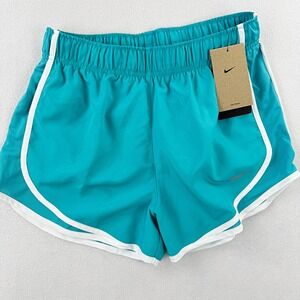 NIKE‎ Tempo Mid-Rise Brief Lined Running Shorts Size S Womens Blue/White, NEW